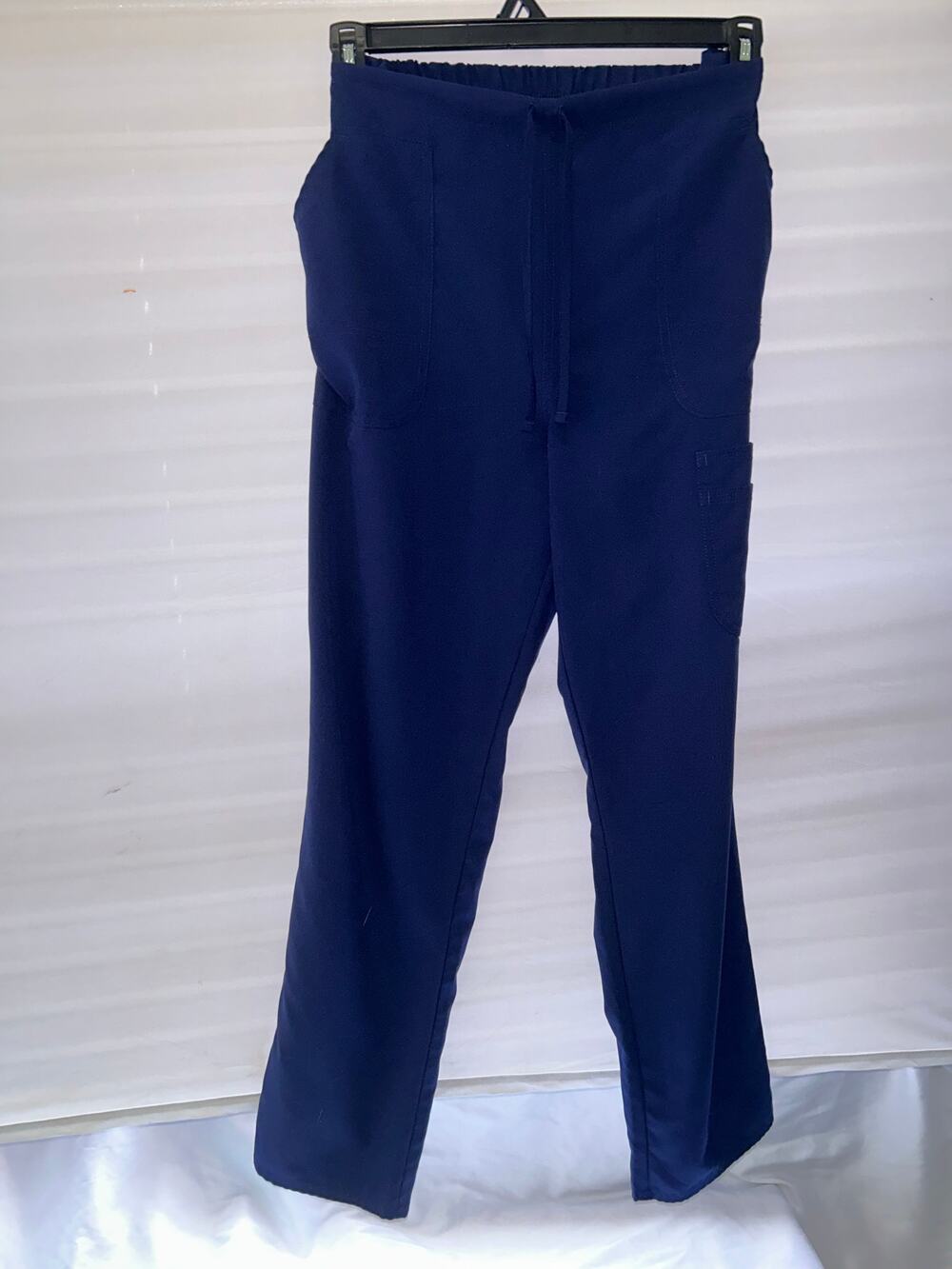 Scrubstar Womens Scrub Pants Medium Indigo Blue Cargo Drawstring WM03B117